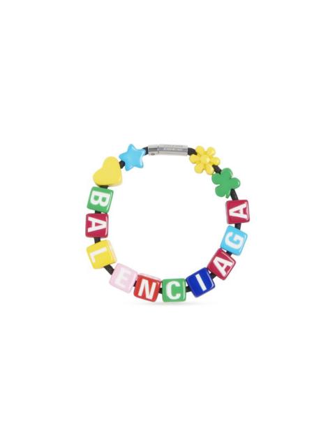 BALENCIAGA Women's Toy Bracelet in Multicolor/silver