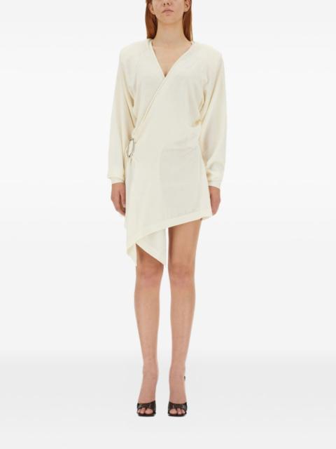 THE ATTICO Hurely wrap V-neck mini dress