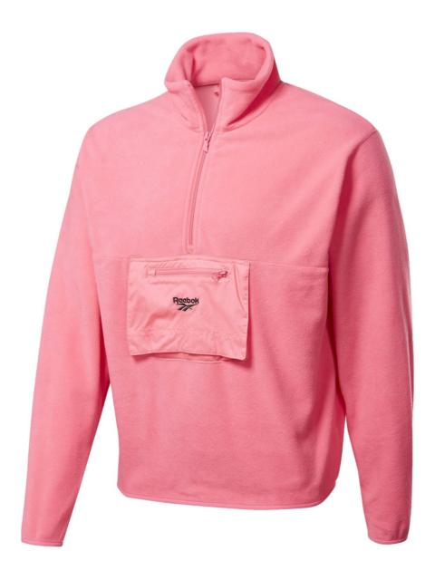 Reebok half zip fleece sweatshirt