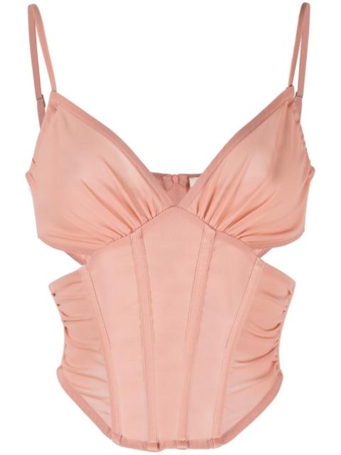 MISBHV corset-style cropped top