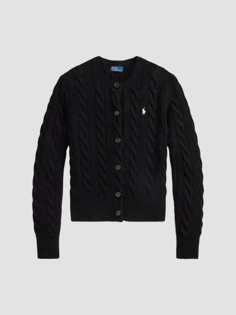 Polo Ralph Lauren Women's Cable-Knit Wool-Cashmere Cardigan - Polo Black