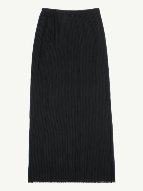 MM6 Maison Margiela Sheer Plissé Long Skirt