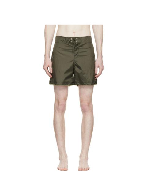 Stockholm Surfboard Club Green Nylon Swim Shorts