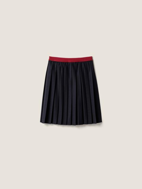 Miu Miu Pleated Pinstripe midi skirt