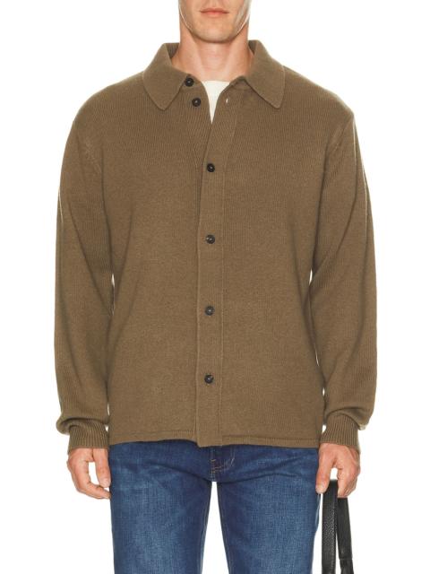 FRAME Boiled Wool Shirt Sweater