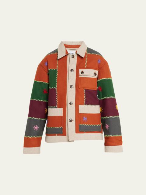 BODE Embroidered Autumn Quilt Jacket