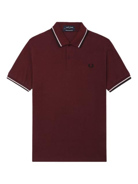 Fred Perry laurel-wreath trim polo shirt