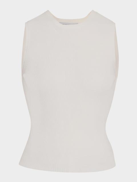 VERONICA BEARD Sid Ribbed Sleeveless Pullover