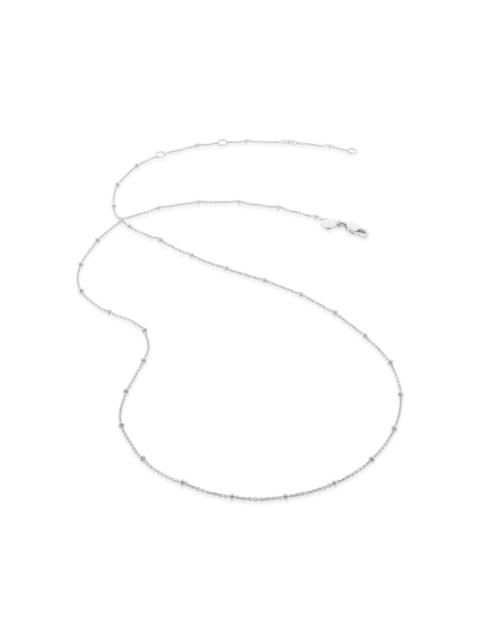 MONICA VINADER bead-detail recycled-silver necklace