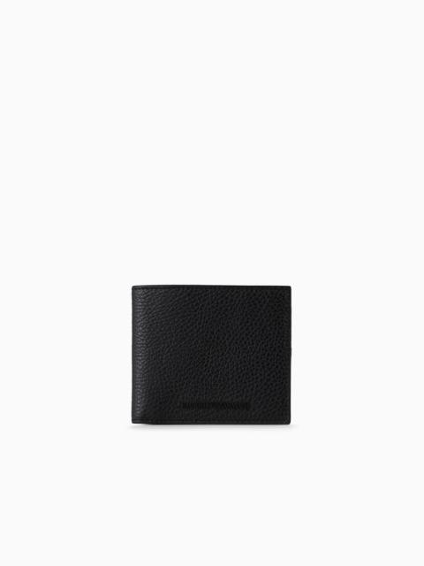 EMPORIO ARMANI Tumbled leather wallet