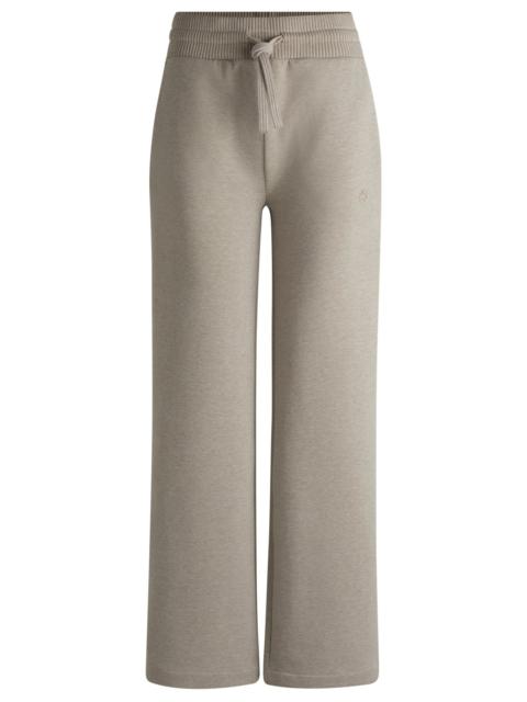 BOSS COTTON-JERSEY TRACKSUIT BOTTOMS WITH DOUBLE B MONOGRAM