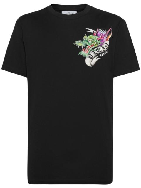 PHILIPP PLEIN Tattoo-print cotton T-shirt
