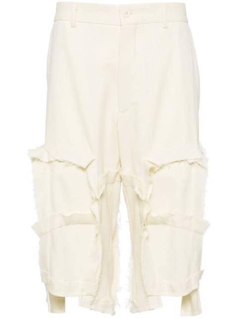 Comme des Garçons Homme Plus raw-edge tailored shorts