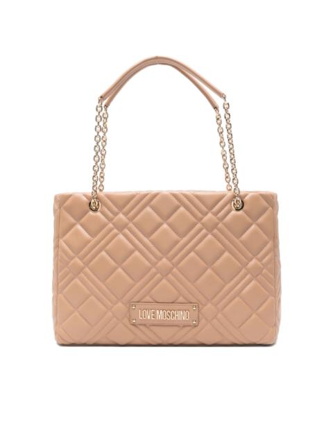 Moschino quilted chain-strap shoulder bag