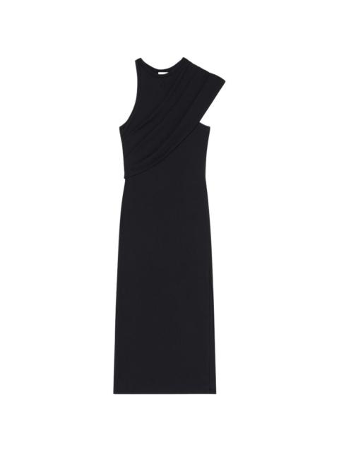 courrèges asymmetric draped dress