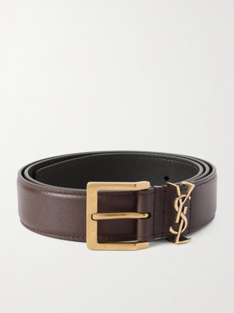 SAINT LAURENT 3cm Leather Belt