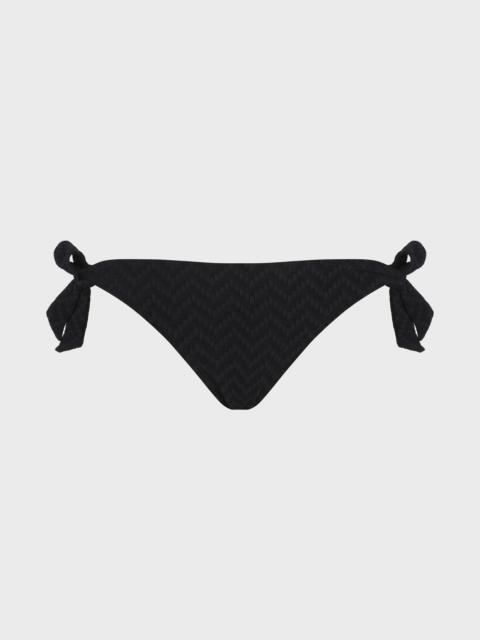 Vilebrequin WOMEN BIKINI BOTTOM MINI BRIEF JACQUARD CHEVRON