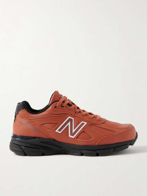990v4 leather sneakers