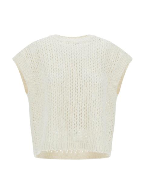 Herno Sleeveless Lurex Knit Top