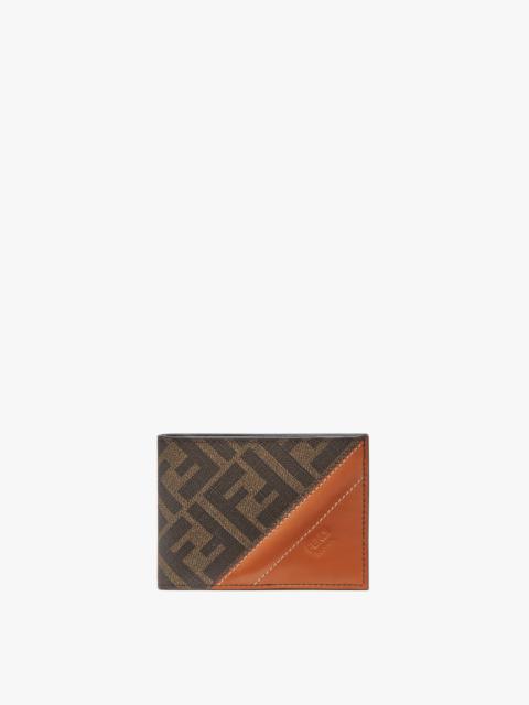 FENDI Brown fabric bi-fold