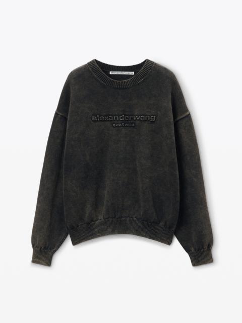 oversize logo sweatshirt in organic cotton