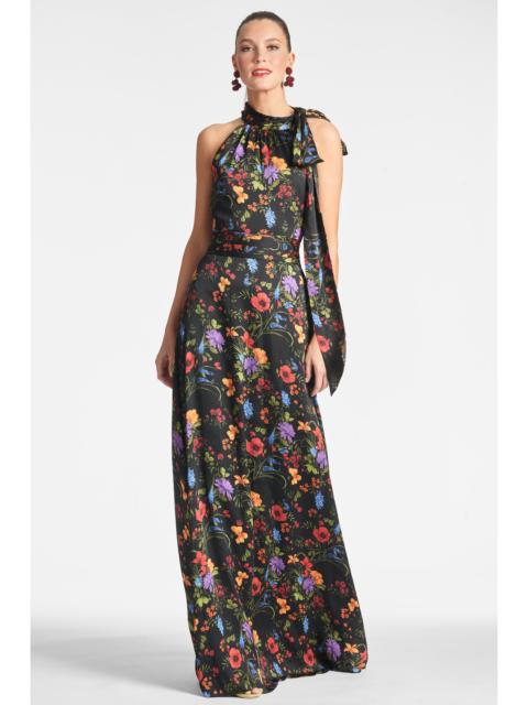 SACHIN & BABI Kayla Gown - Noir Wildflower
