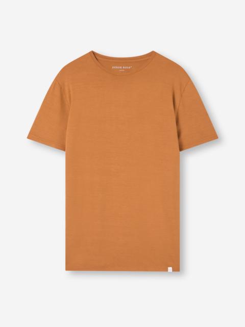 Derek Rose Basel Micro Modal T-Shirt Brick