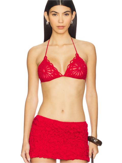 NORMA KAMALI Scallop Bra Top