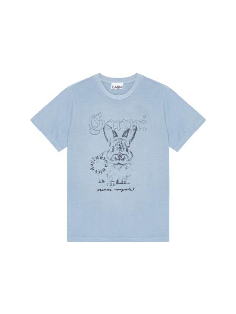 GANNI Bunny-print T-shirt