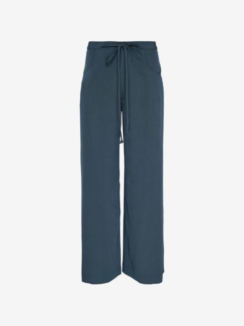 Y's drawstring-waistband trousers