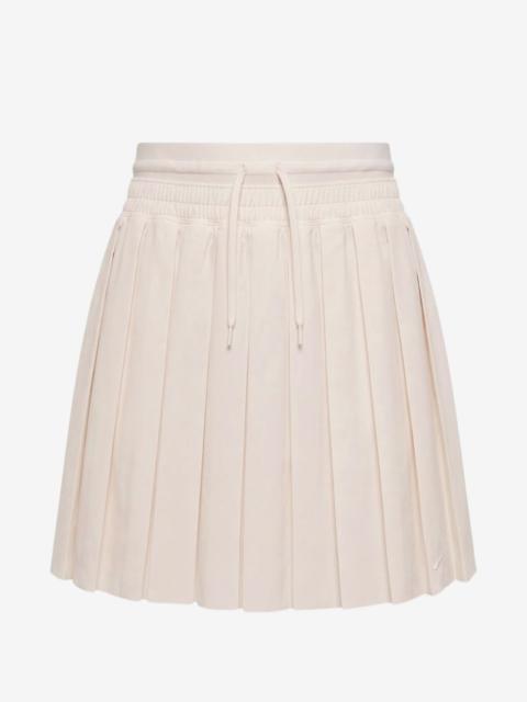 Nike pleated logo-detail mini skirt