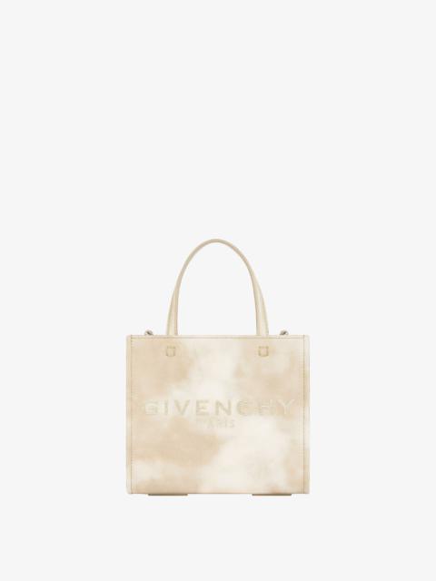 MINI G-TOTE SHOPPING BAG IN TIE AND DYE CANVAS