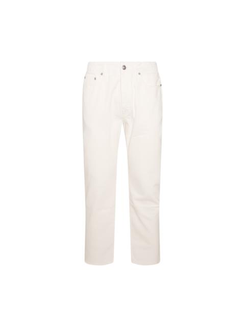 Palm Angels off white cotton jeans