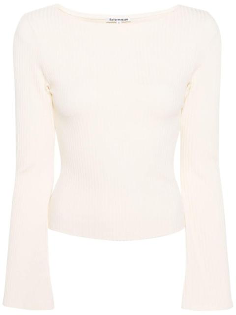 Reformation Miller ribbed top