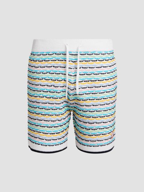 CASABLANCA Men's Tuck-Stitch Cotton Shorts - Multi
