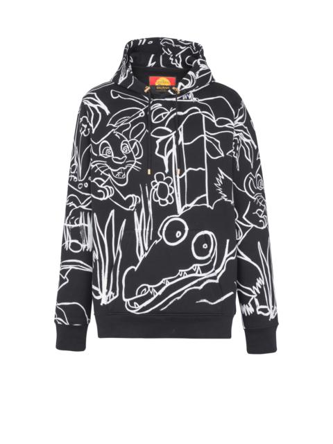 Disney x Balmain: The Lion King - Hoodie with Enfant Précoce print