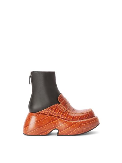 Loewe Wedge loafer boot in calfskin