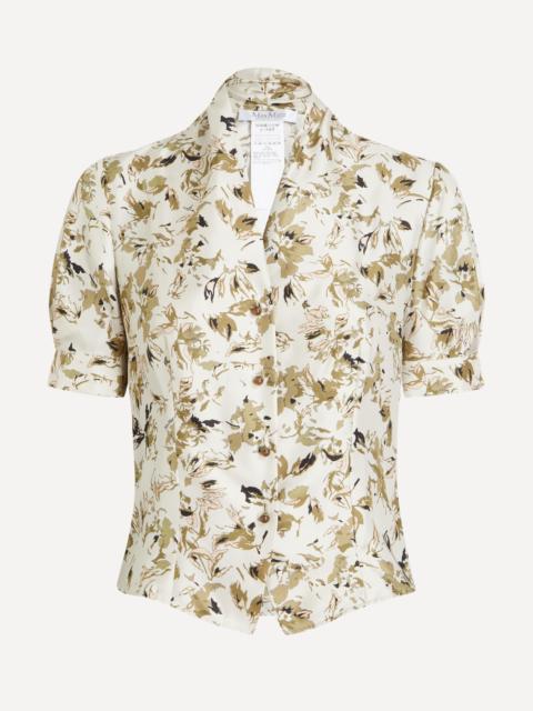 Max Mara Printed Silk Twill Shirt
