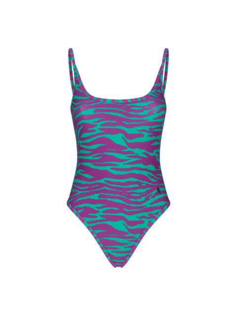 THE ATTICO TEAL AND BOUGANVILLE ONE PIECE
