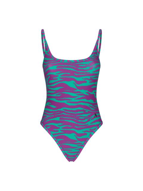 THE ATTICO TEAL AND BOUGANVILLE ONE PIECE