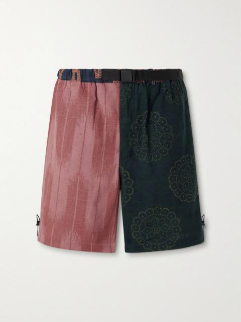 KARDO Kami Wide-Leg Belted Cotton Shorts