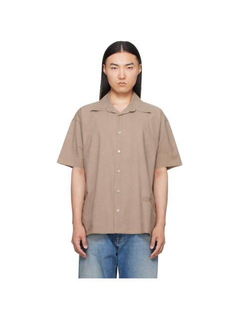 MM6 Maison Margiela Taupe Short-Sleeved Shirt