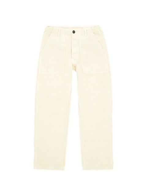 FORTELA patch-pocket linen trousers