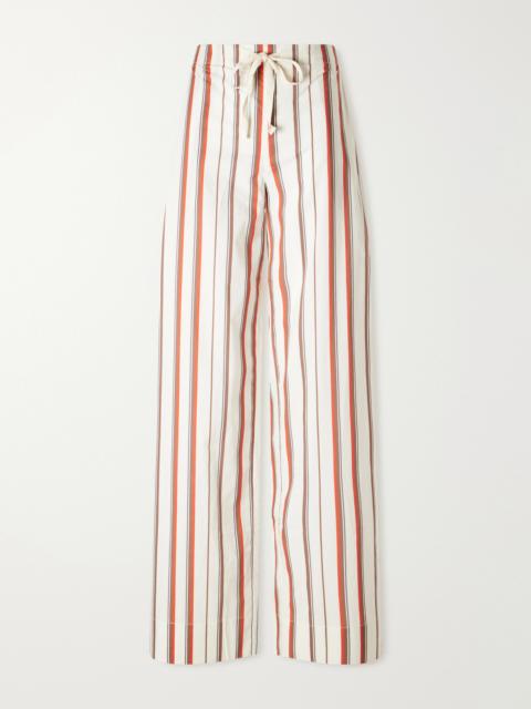 SIR. Alva Striped Cotton Wide-leg Pants