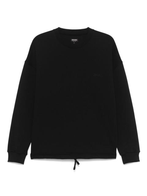 ZEGNA logo-embroidered sweatshirt