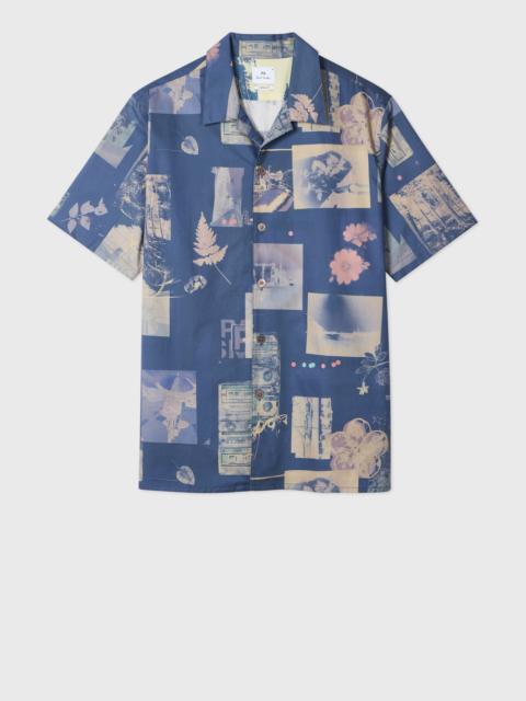 Paul Smith Blue 'Scrapbook' Print Shirt