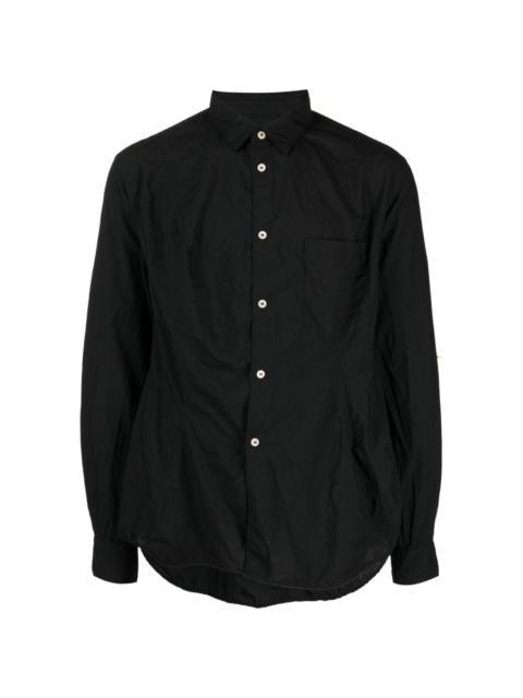 Comme des Garçons Homme Plus spread-collar crease-effect shirt