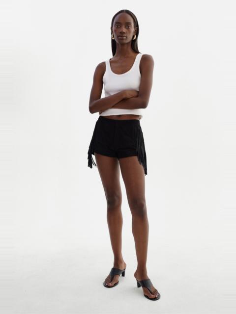 LAMARQUE WILLA | Suede Fringe Shorts