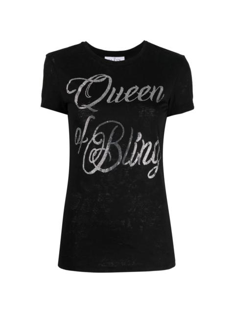 Queen Of Bling cotton T-shirt
