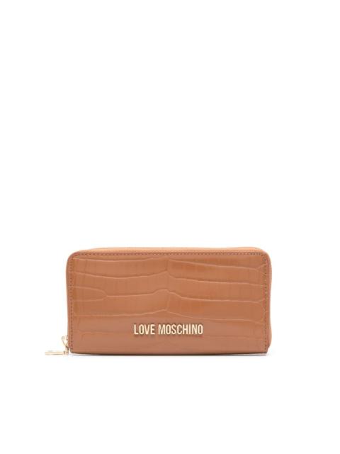 Moschino croc-effect wallet